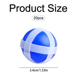 Luckious 20 PCS Dinosaur Launcher Sticky Balls - Colourful Children's Interactive Toys,Outdoor Target Practice,Safe and Durable (Red,Blue,Yellow,Green)