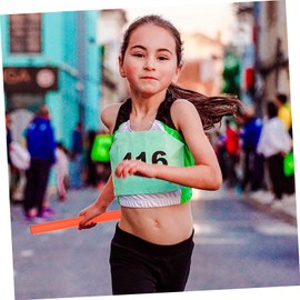 OHPHCALL 5pcs Relay Race Sticks Skid Sports Accessory for School Competitions Bright Colors Red Yellow and Safe for Boys and Girls for Track Events