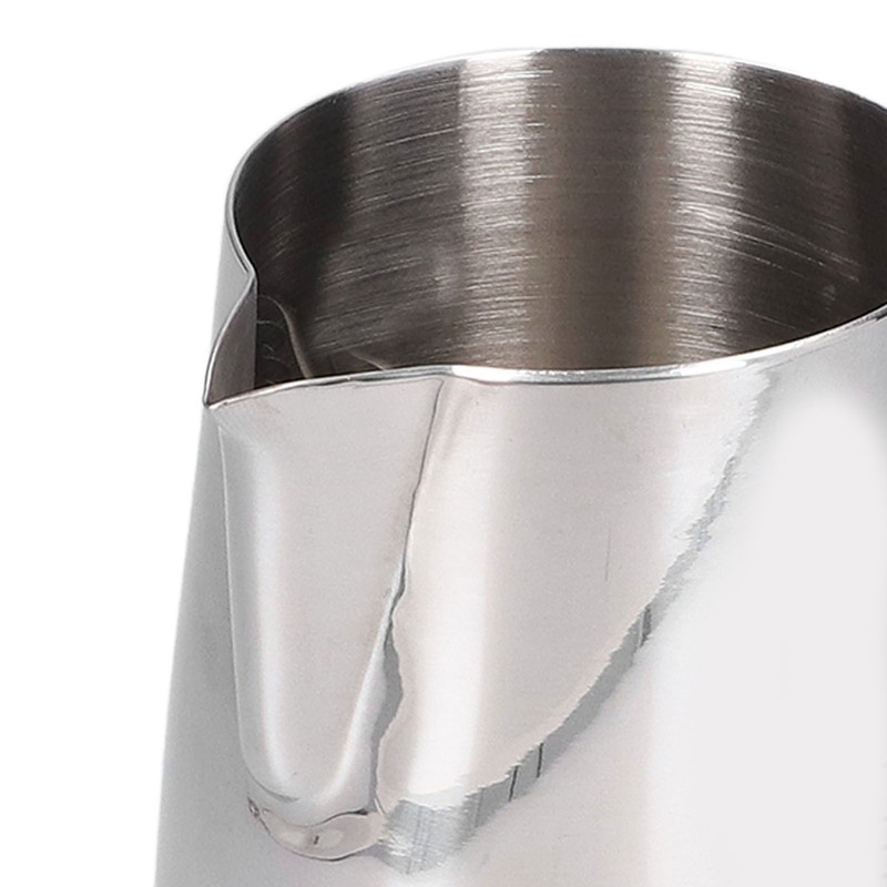 Milk Frother Cup 380ml 304 Stainless Steel High Durability Multifunctional
