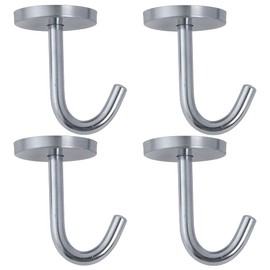 AllBright Ceiling Hooks, Hanging Hooks, Hunting, Fixed, Ceiling, Walls, Wall Mounting, Load Capacity 11.0 lbs (5 kg), Set of 4 (2.4 inches (60 mm)