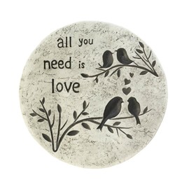 Stepping Stone, All You Need is Love Outdoor Garden Step Stepping Stone Concrete