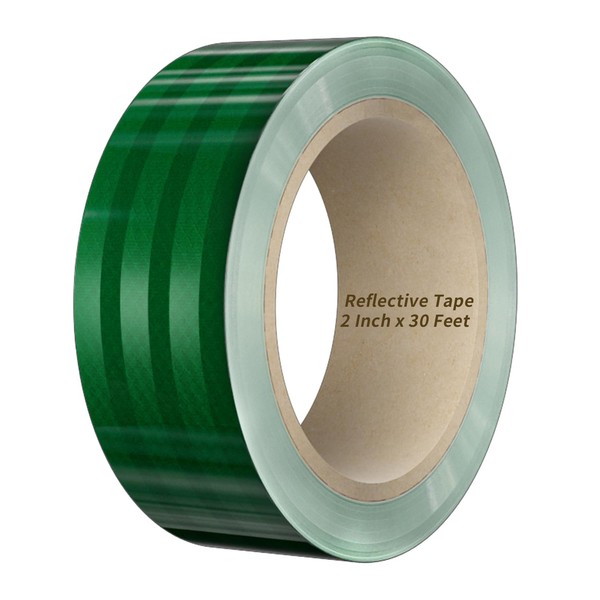 Duccinp Green Reflective Tape, 50mm x 10m - High Intensity