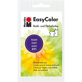 Marabu Easy Colour Crimson Red, Batik and Hand Dye for Cotton, Linen, Silk and Blend, Hand Washable at 30°C, Very Good Light Fastness, Not Boil-Proof, 25 g, Purple