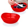 2Pack Spill Proof Scoop Bowl with Non-Skid Suction Base, Adaptive
