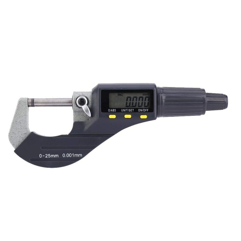 Micrómetro digital de 0.001 mm, Micrómetro exterior Calibrador Calibrador Micrómetro