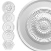 HEXIM Stucco Rosette Polystyrene EPS White, Ceiling Rosette Round &