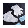 LuminaD Disposable Foot Moisturizing Wrap Gloves, 100 Count, Hygienic Vinyl Covers Hand Moisturizing Wrap 100pcs