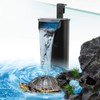 Senzeal Aquarium Turtle Filter Quiet Low Water Level Filter Pump