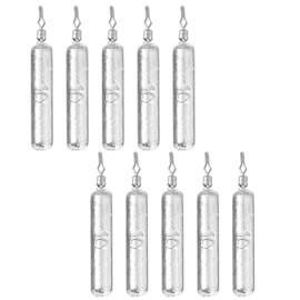 EsiFare 10g/pcs Free Rig Sinker 10pcs Downshot Sinker Lead Hook Lure Weight Tungsten Sinker Drop Jig Stick