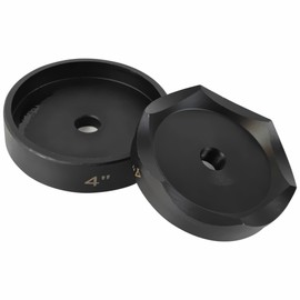 AMZCNC 4" Conduit Punch and Die for Hydraulic Knock Out Driver 3/4"-16UN Thread ((Conduit Hole Size) 4")(Actual Hole Size: 4.54")