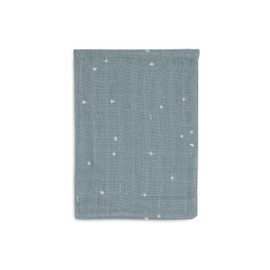 Jollein Waschlappe Baby - Twinkling, Sea Green - 3er Pack - 15x20cm - 100% Baumwolle - Waschhandschuh Baby - OEKO-TEX Zertifiziert