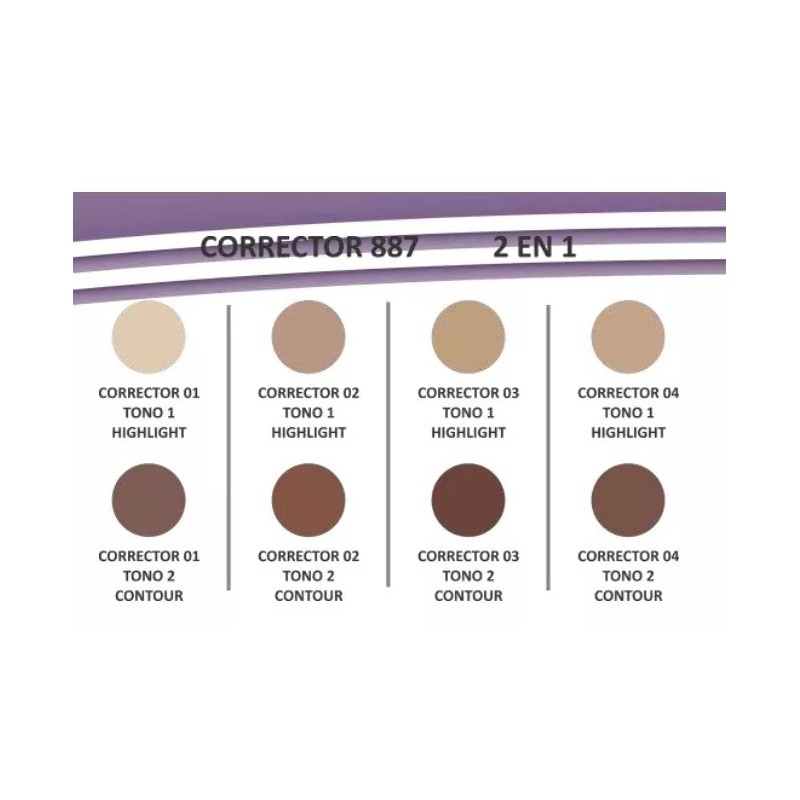 Italia Deluxe Corrector Y Contorno En Barra 2 En 1