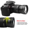 55mm 2X Camera Magnification Lens,Alloy 2X Telephoto Optical Glass Lens,