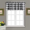 3X Valances for Kitchen Farmhouse Check Valances for Window Treatment