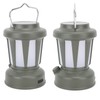 Camping Lantern Solar Powered USB Rechargeable Stepless Dimmable Retro Style