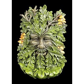 Figuren Shop GmbH Fantasy Forest Spirit Wall Relief - Elderwood | Wall Sculpture Hand Painted Hanging