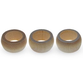 3 Wooden Egg Stands Holders Displays 0.75 Inch Diameter