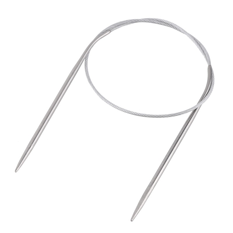 11pcs Steel Stainless Circular Needle Knitting Tools Crochet Craft Accessories
