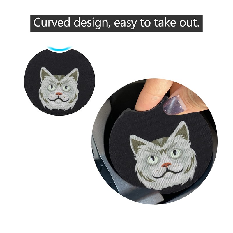 FUN LAVIE Car Coaster 12 Pack Car Cup Holder Coaster