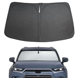 Car Windshield Sun Shade 5 Layers Thick for 2020-2024 2025 Toyota Highlander SUV (L LE XLE Limited Platinum) - Front Window Sunshade Sun Visor Accessories - Protector Vehicle Reflect UV Sun and Heat
