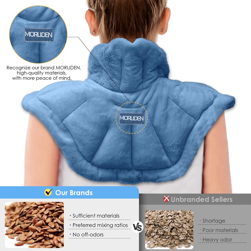 Microwavable Heated Neck Wrap Warmer and Shoulder Heating Pad Microwave,