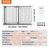 VEVOR 29.5-46.4" Extra Wide Safety Gate for Stairs, Auto Close