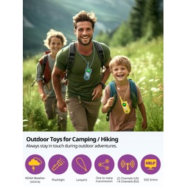 Inspireyes Walkie Talkies for Kids Rechargeable, Easter Basket Stuffers,Gifts for Kids, Toys for Boys and Girls Ages 3-12, 3 Pack Long Range, Outdoor Play, Family Games, Hiking Camping Gear