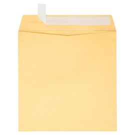Lux Square Envelopes, 8-Inch X 8-Inch, Gold Metallic, 250/Pack (8565-07-250)