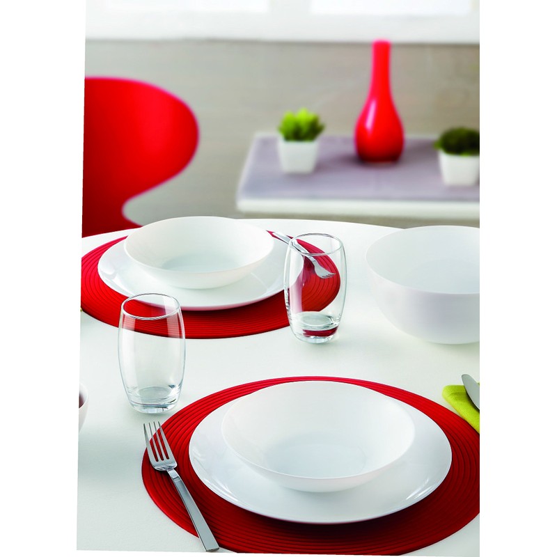 Dajar Diwali Oval Platter 33 x 25 cm, White, 33
