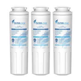 Filterlogic UKF8001 Replacement for EveryDrop® Filter 4, Whirlpool® EDR4RXD1, Maytag® 4396395, UKF8001AXX-200, UKF8001AXX-750, 46-9006, Puriclean II, FL-RF07, Refrigerator Water Filter, Pack of 3