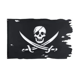 Bandera pirata Jack Rackham de FLAGLINK Jolly Roger Broadsword Old Skull Bones, Ragged Broadsword