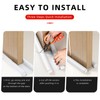 2 PACK Double Under Door Draught Excluder, 37.8 inch Door