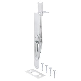 Nuk3y Heavy Duty 6-Inch Solid Brass Flush Bolt (Round, Chrome)