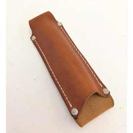 Leather Pen Light Flashlight Holster for Streamlight Stylus and other AAA battery LED Flashlights (Saddle Tan)