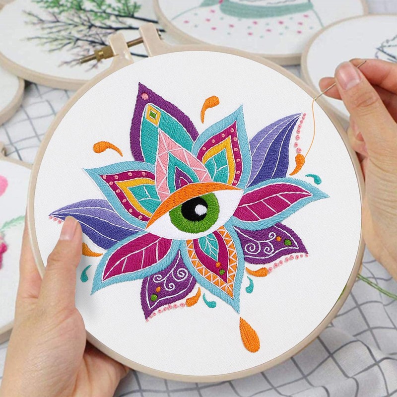 Louise Maelys 3 Set Tarot Evil eye Embroidery Kits for