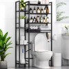 Kalrin 8-Tier Over The Toilet Storage with Side Rack, Over