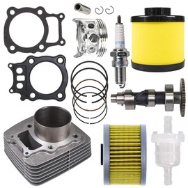NICHE Cylinder Piston Camshaft Gasket Filter Kit for Honda Rancher TRX350 13112-HN5-670 15412-HM5-A10
