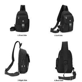 NICGID Sling Bag Chest Shoulder Backpack Crossbody Bags for Tablet Laptop Outdoor Hiking Men Women