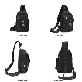 NICGID Sling Bag Chest Shoulder Backpack Crossbody Bags for Tablet Laptop Outdoor Hiking Men Women