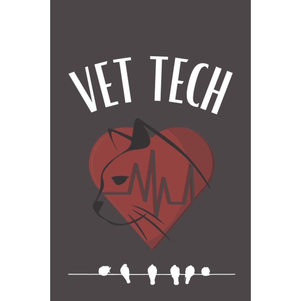 Vet tech: Vet Tech Notebook, Blank Paperback Lined Book To