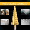 3PCS Step Drill Bit Set, High-Speed Steel Titanium Coated Cone