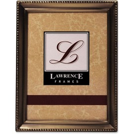 Lawrence Frames Bead Border Design, 3.5x5, Satin Gold