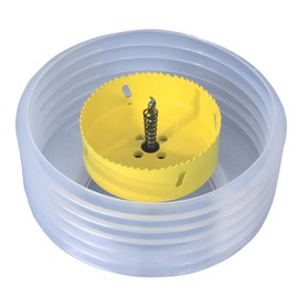 JIECHENG 4-1/4 Inch Hole Saw with Dust Bowl for 4-inch Recessed Lighting - Plywood, Wood, Gypsum Board Cutter