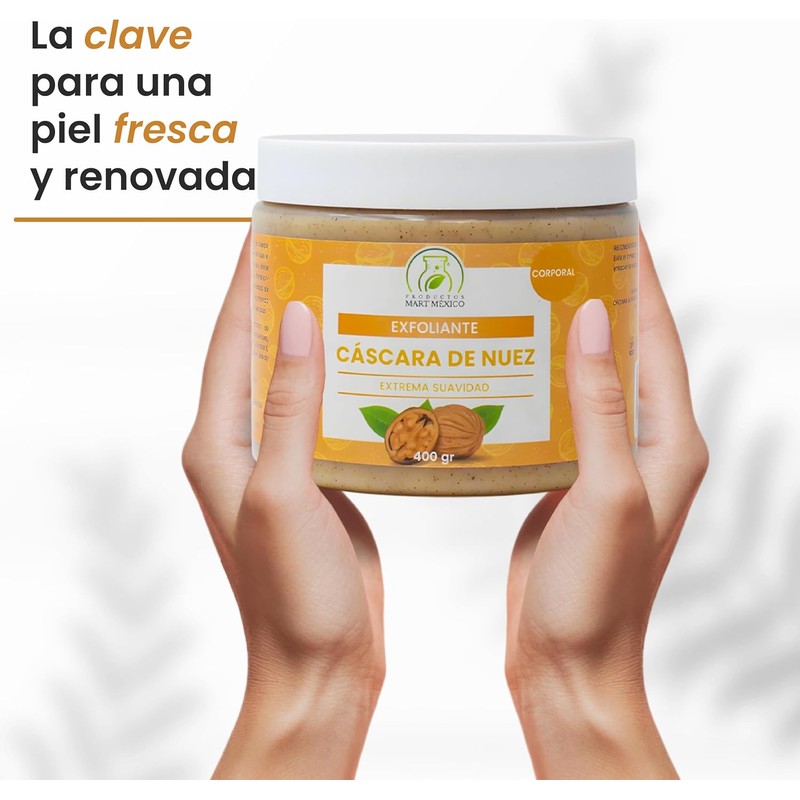 Exfoliante De Cascara De Nuez Corporal 400 Grs Productos Mart