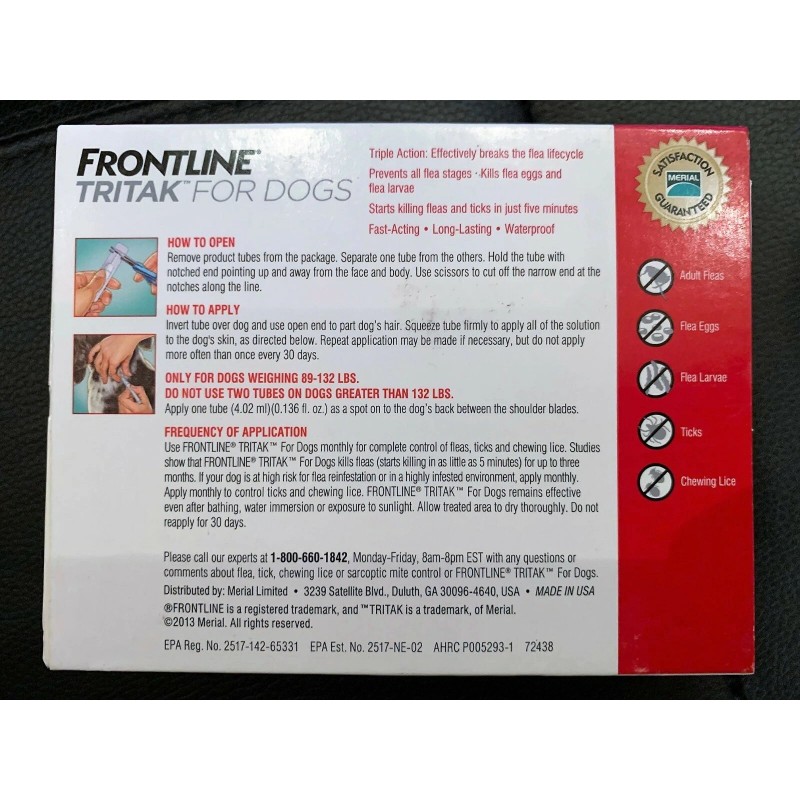 Frontline Plus Tritak Best Flea Tick mange Remedy | Dogs