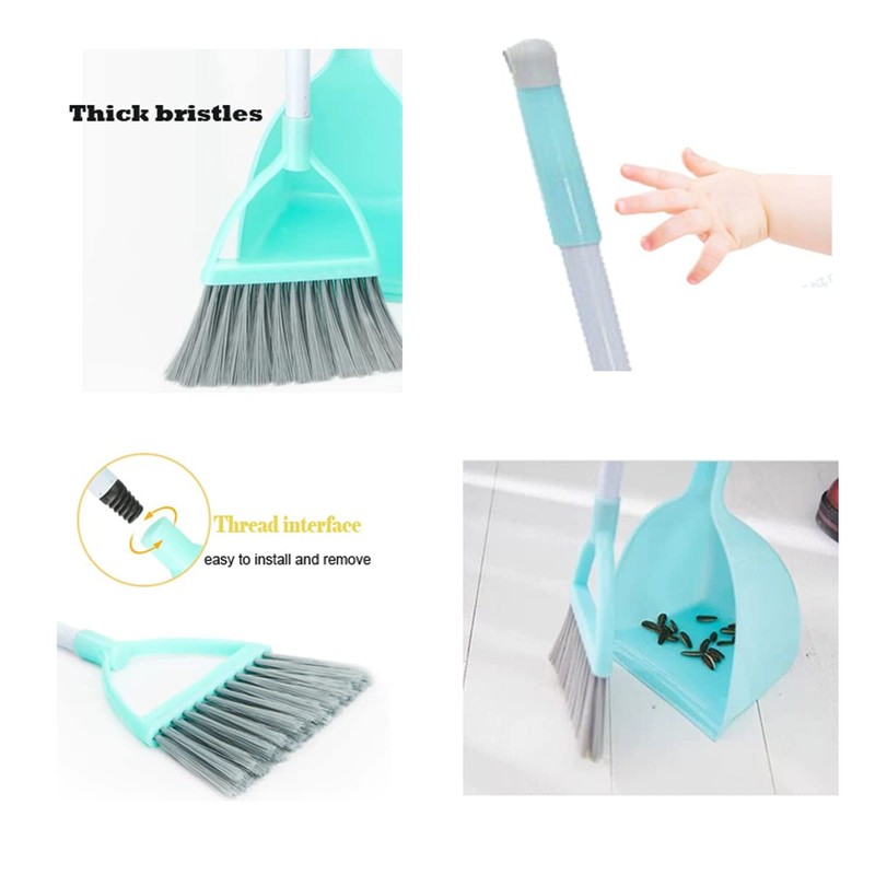 Xifando Mini Broom with Dustpan-Small Housekeeping Cleaning Sweep for Kitchen