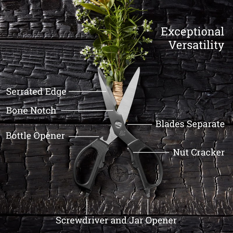 Shun Multi Purpose Kitchen Shears, Heavy Duty Cooking Scissors, Durable