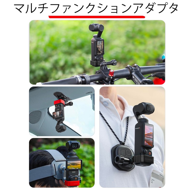 Kimyoaee for Osmo Pocket 3 Tripod Adapter CNC Aluminum Extension