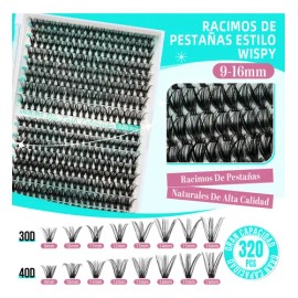 Pestañas Postizas Naturales 320pcs Extensiones De Pestañas