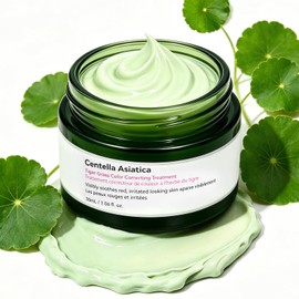 Green Colour Corrector - Centella Anti Redness Tinted Moisturiser - Hydrating Colour Correcting Primer - Lightweight Red Correction Face Cream for Covering Uneven Tone & Natural Base Makeup